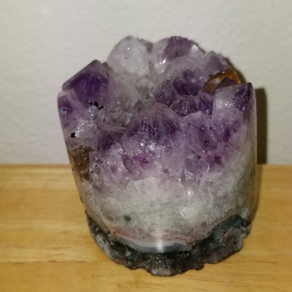 1146 Rare Collectible Real Amethyst Cylindrical Cu - Picture 12 of 13